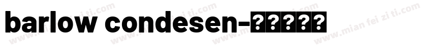 barlow condesen字体转换